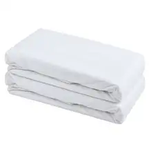 Sleep Mat Fitted Sheet 120 x 60cm White 2 Pack