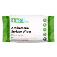 Sanell Plastic Free Antibacterial Wipes 60 Pack