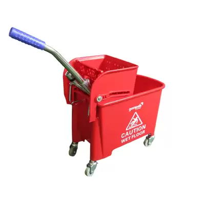 Soclean Mop Bucket With Wringer 20l - Colour: Red