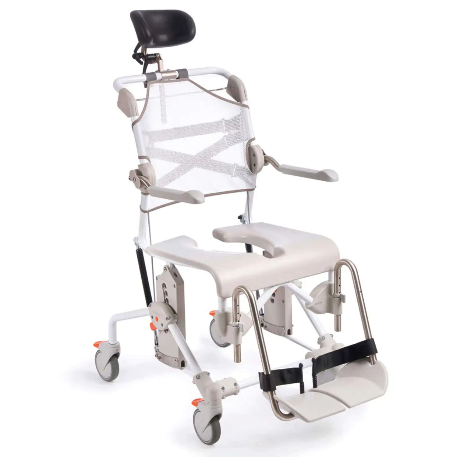 Mobile Tilt Shower Commode Chair