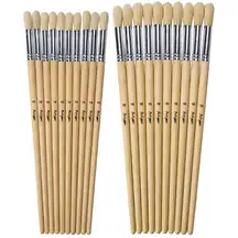 Artyom Hog Brushes Long Round Size 14 and 16 20 Pack
