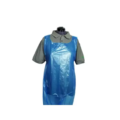 Proform Disposable Plastic Aprons On A Roll 200 Pack - Colour: Blue