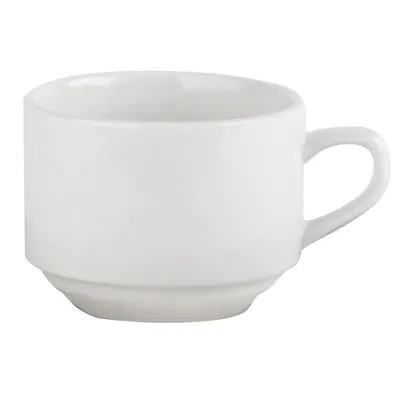 Simply Stacking Tea Cup 7oz White 6 Pack