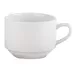 Stacking Tea Cup 7oz White 6 Pack