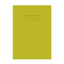 Writy A4+ Exercise Book 10mm Squares 80 Page Yellow 50 Pack