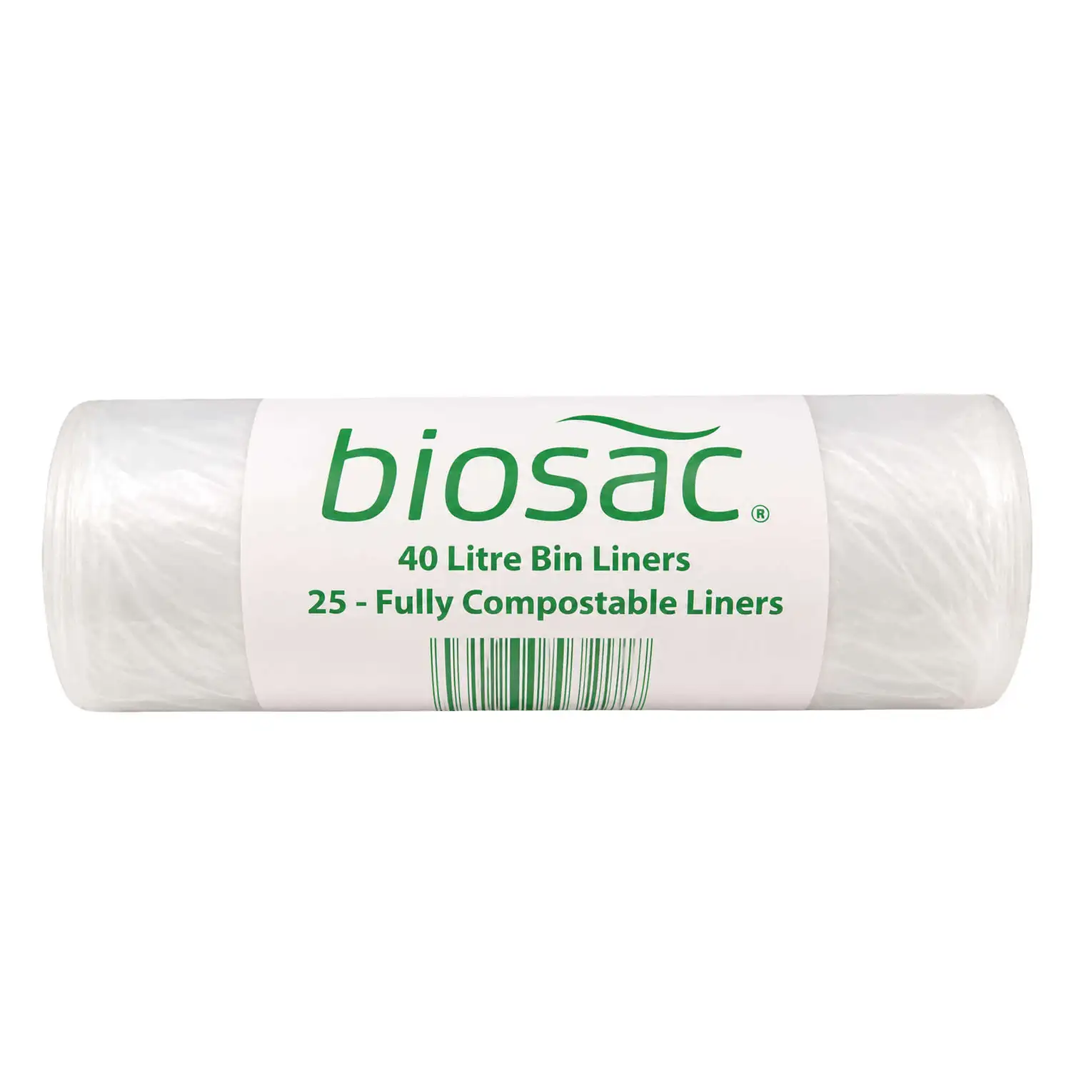 Compostable Bin Bag 40l Roll 25 Clear