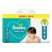 Pampers Baby Dry Nappies Size 3 98 Pack