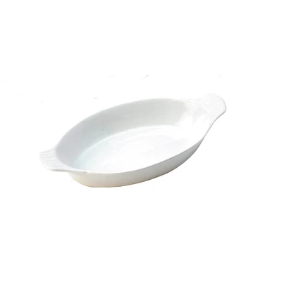 Oval Eared Dish White 255 x 130mm