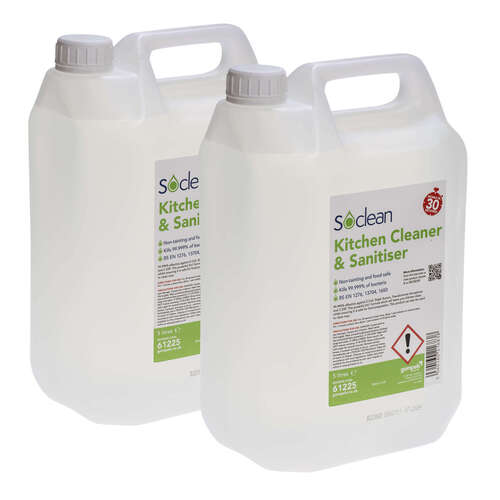 Gompels Kitchen Cleaner & Sanitiser 2 x 5 Ltr Gompels HealthCare