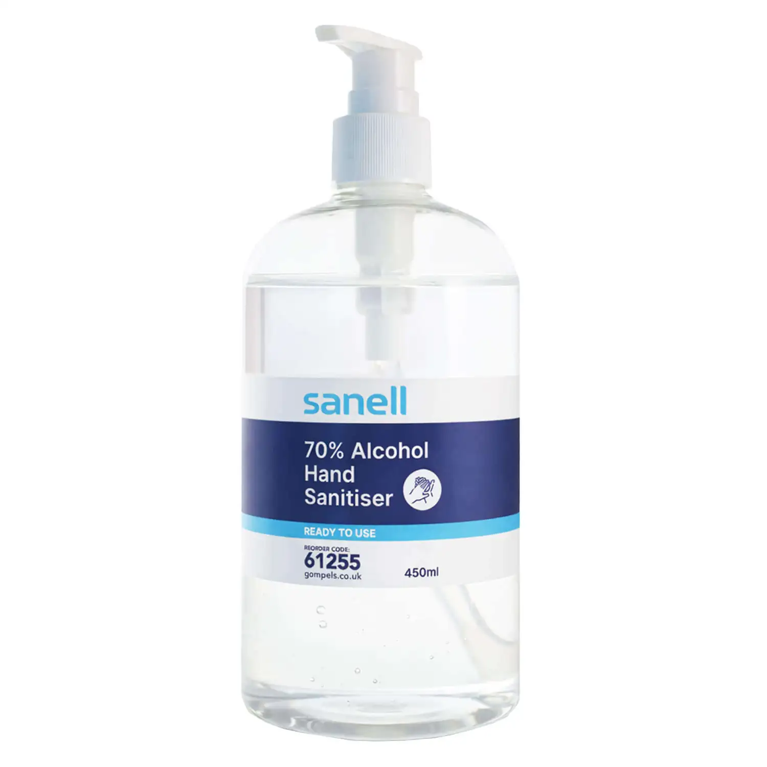 Sanell Alcohol Hand Sanitiser 450ml 6 Pack G2p100