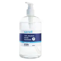 Sanell Alcohol Hand Sanitiser 450ml 6 Pack G2p100