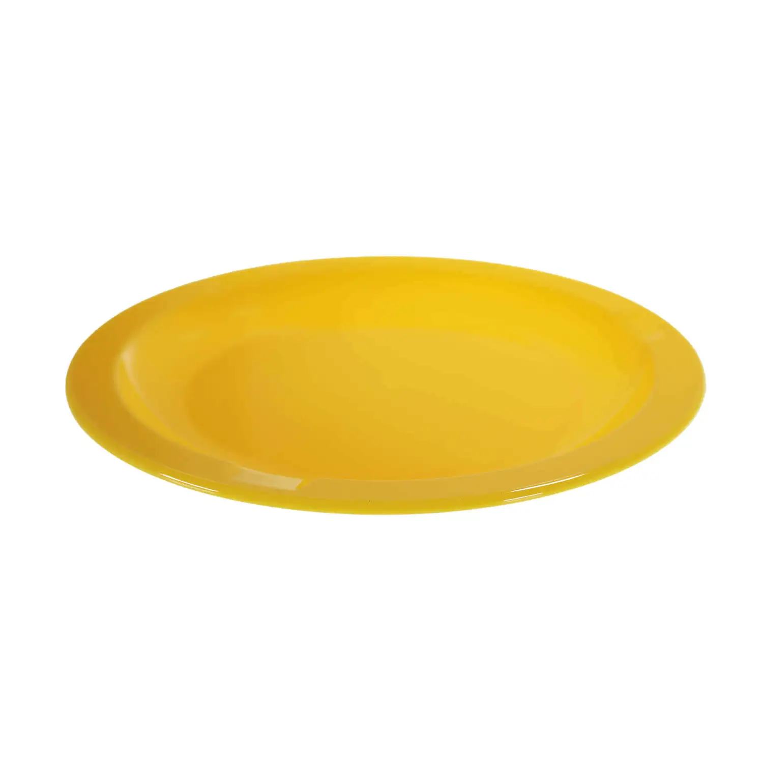 Swixz Polycarbonate Narrow Rimmed Plates 172mm Yellow 12 Pack G2p100