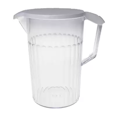 Swixz Polycarbonate Clear Jug With White Lid 1 Litre