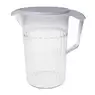 Swixz Polycarbonate Clear Jug With White Lid 1 Litre