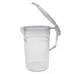 Swixz Polycarbonate Clear Jug With White Lid 1 Litre