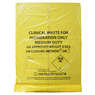 Clinical Waste Sacks Yellow Roll 50