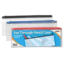 Clear Exam Pencil Case Large