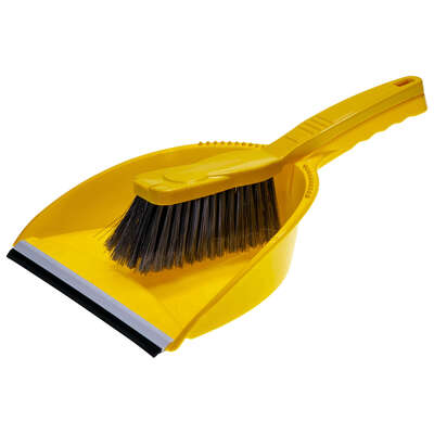Soclean Dustpan and Brush Set - Colour: Yellow