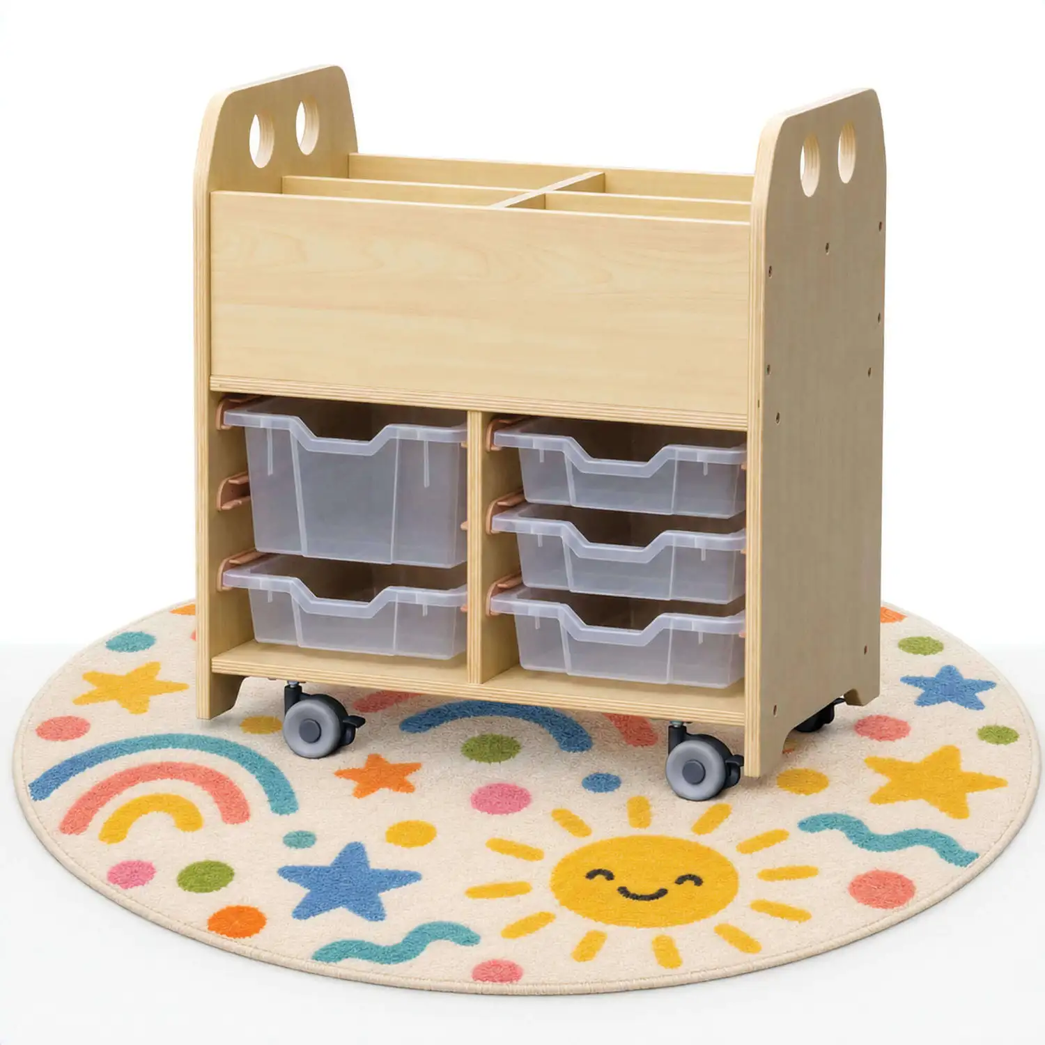 Display Shelving Tray Storage Unit 2 Column