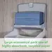 Soclean Z Fold Recycled Paper Towels Blue 1ply 6000
