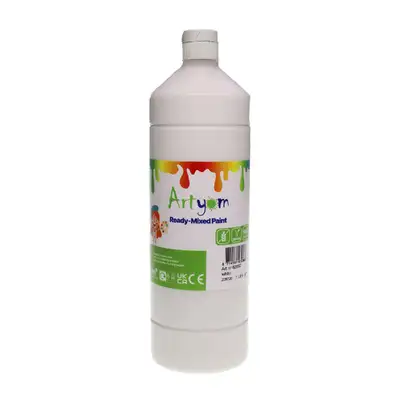 Artyom Ready Mixed Poster Paint White 1 Litre G3p95