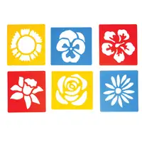 Flower Stencils 6 Pack