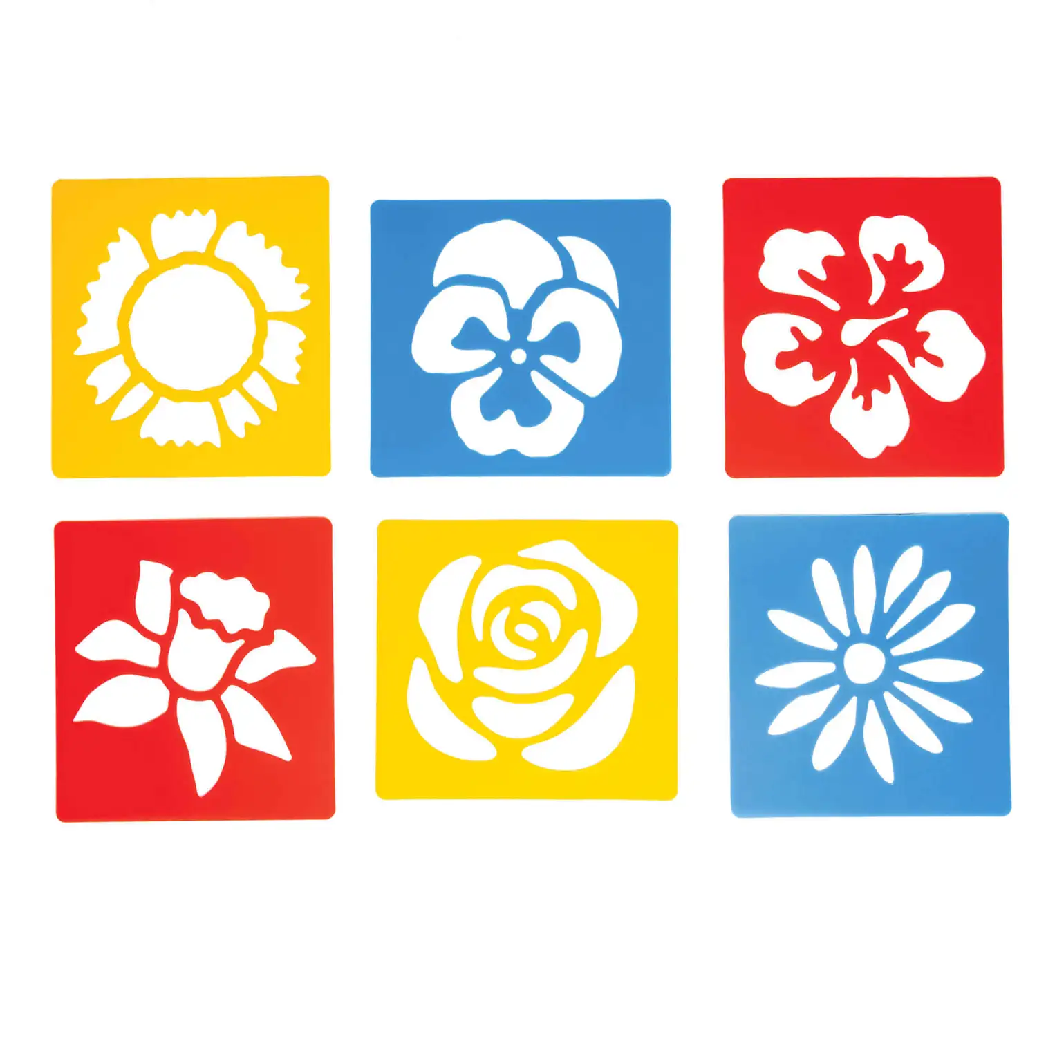 Flower Stencils 6 Pack