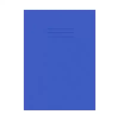 Writy A4 Exercise Book 8mm Ruled With Margin 80 Page 50 Pack - Colour: Blue