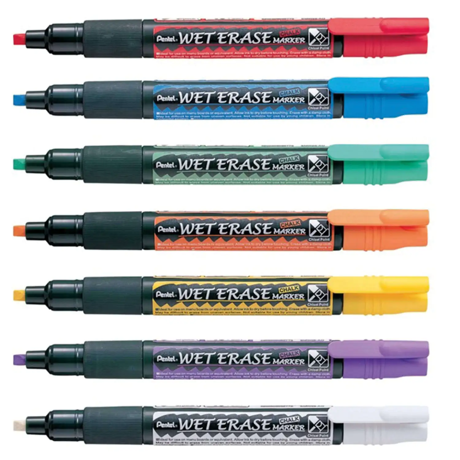 Pentel Liquid Glass and Chalk Marker Assorted 7 Pack