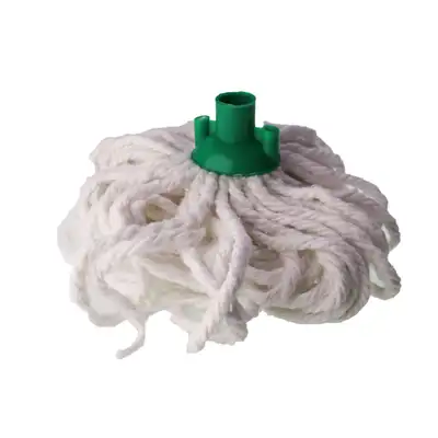 Soclean Cotton Twine Socket Mop Head Green 5 Pack G3p80