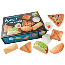Sensory Play Foods of The World Stones 8 Pack