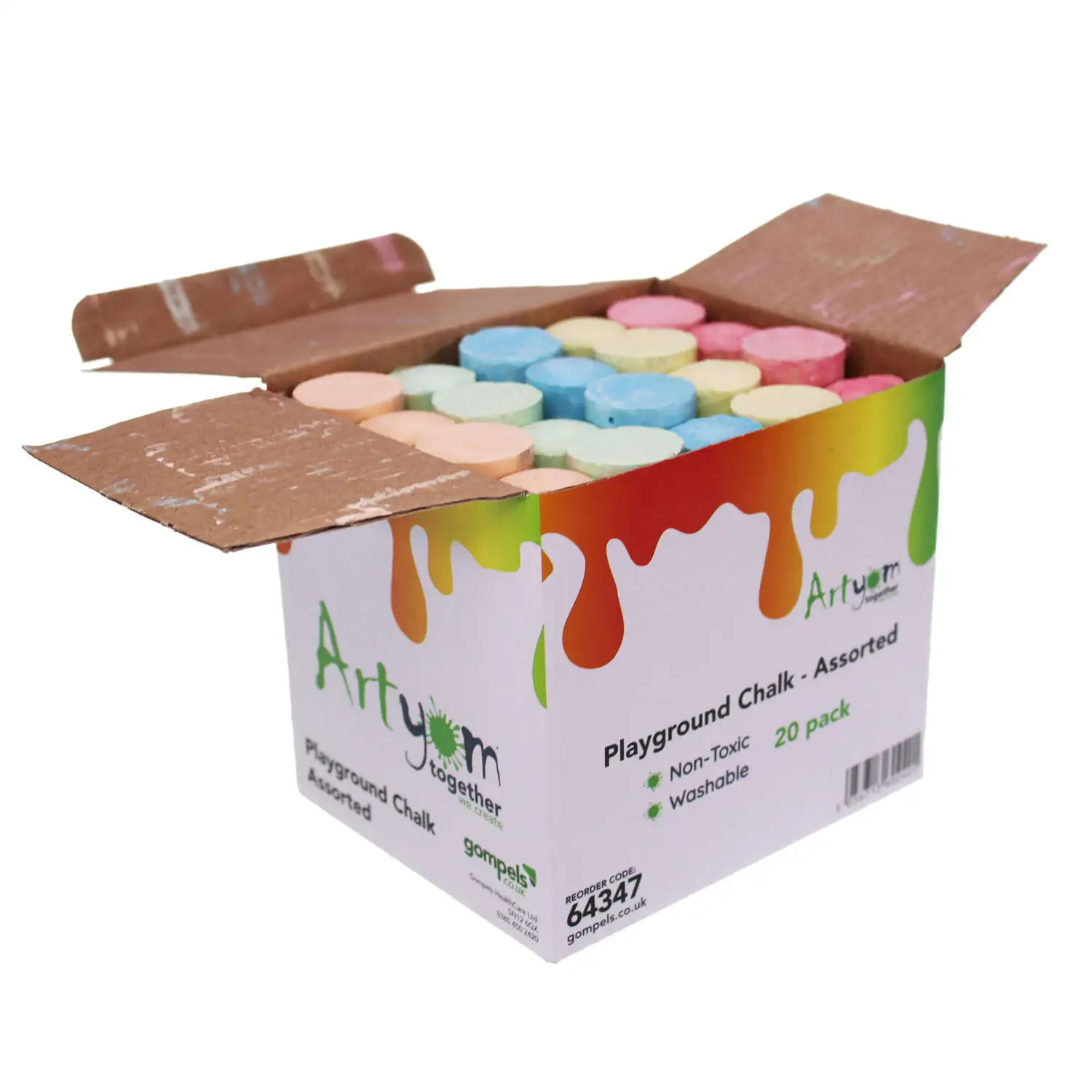 Artyom Playground Chalk Assorted 20 Pack G2p100
