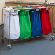 Medi Cart Laundry Trolley Four Bag