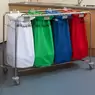 Medi Cart Laundry Trolley Four Bag