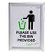 Hand Washing Guide/Please Use The Bin Provided Sign A4