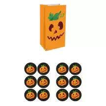 Halloween Pumpkin Paper Bags