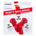 England Party Balloons 12 Pack