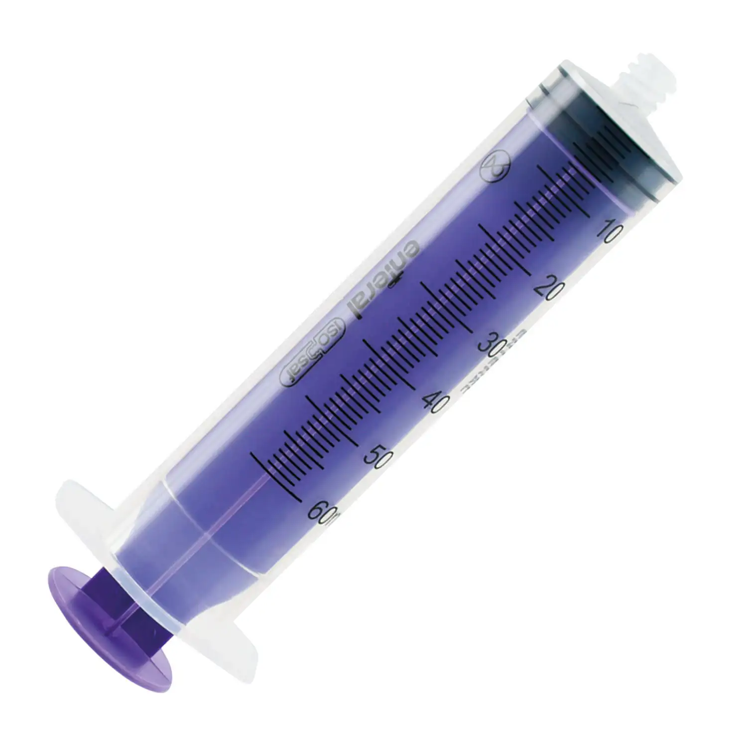 Enteral Syringe Enfit Single Use Eccentric 60ml 50 Pack
