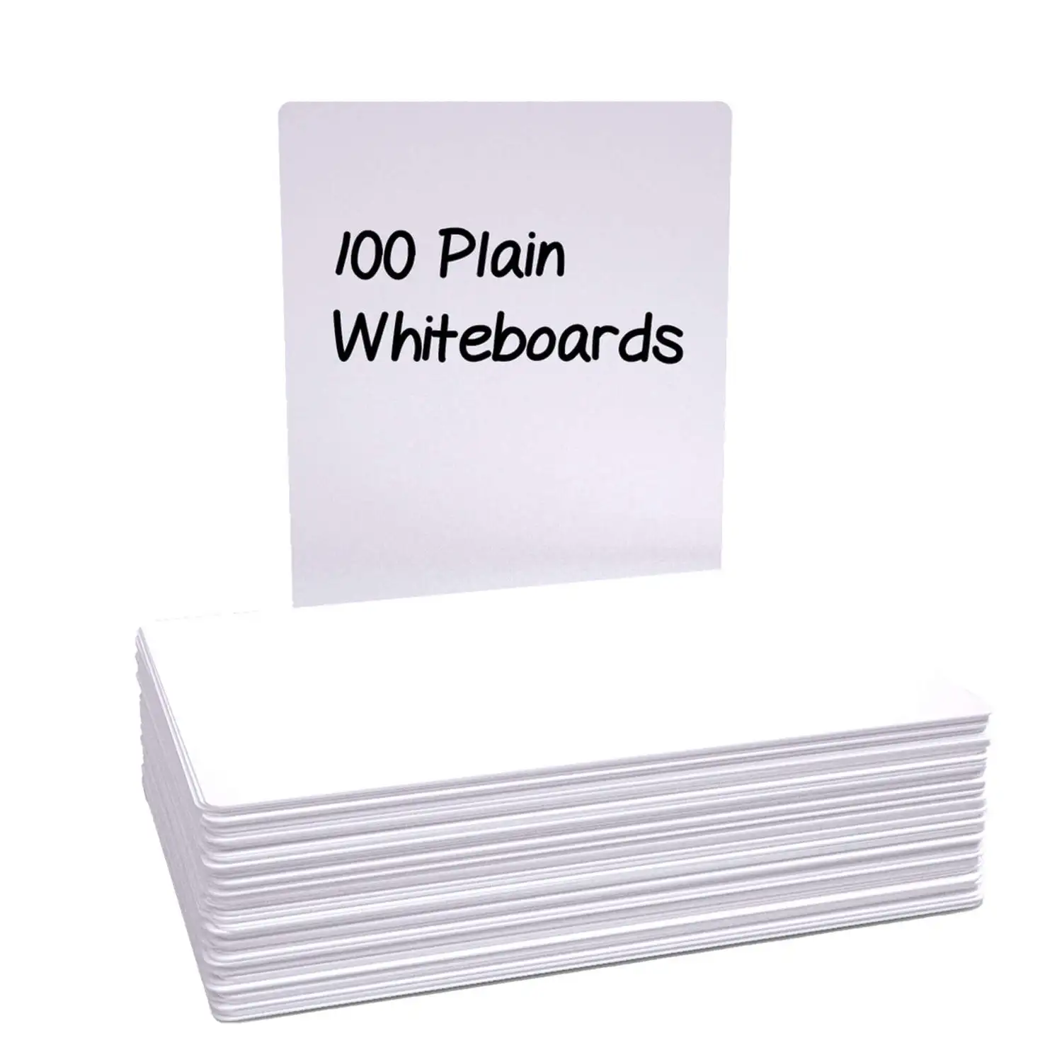Show Me A4 Dry Wipe Boards Plain 100 Pack