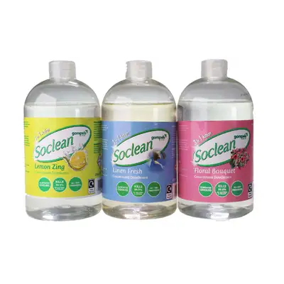 Soclean 3 in 1 Concentrated Disinfectant 450ml Assorted 6 Pack G3p83