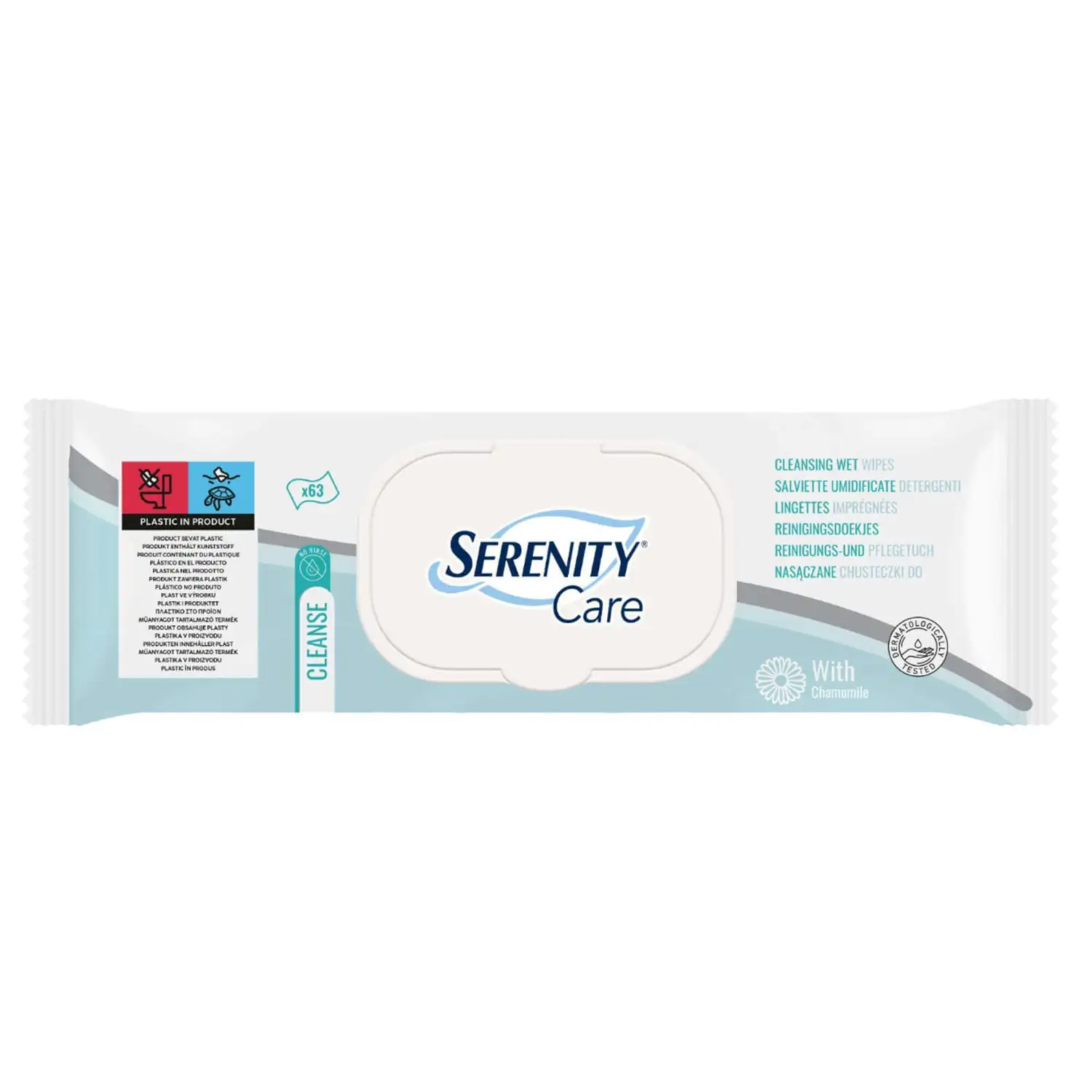 Serenity Care Cleansing Wet Wipes 8 x 63 Pack G2p100