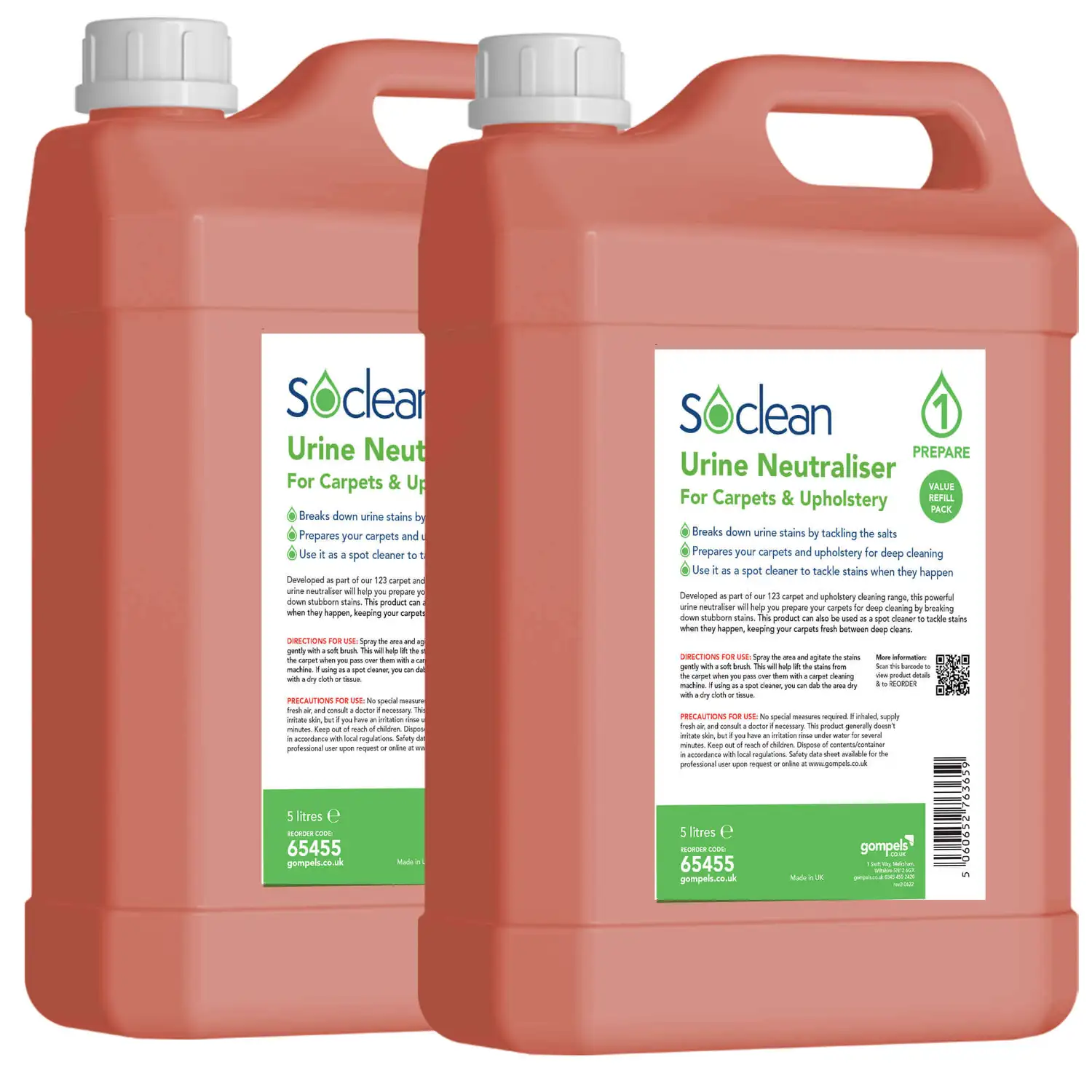 Soclean Urine Neutraliser 5 Litre 2 Pack G1p100