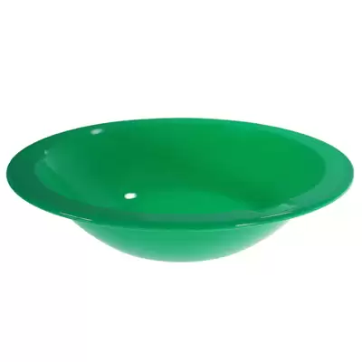 Swixz Polycarbonate Narrow Rimmed Bowls 172mm 12 Pack - Colour: Green