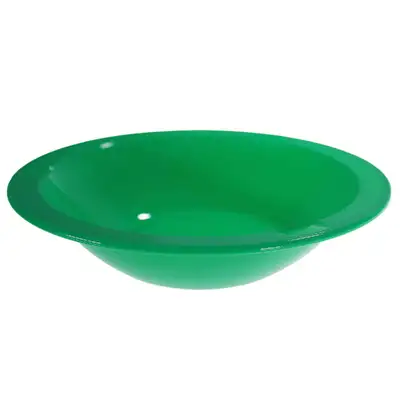 Swixz Polycarbonate Narrow Rimmed Bowls 172mm Green 12 Pack G3p90