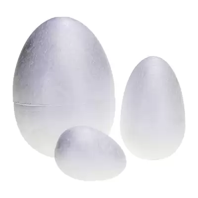 Polystyrene Eggs Assorted 30 Pack