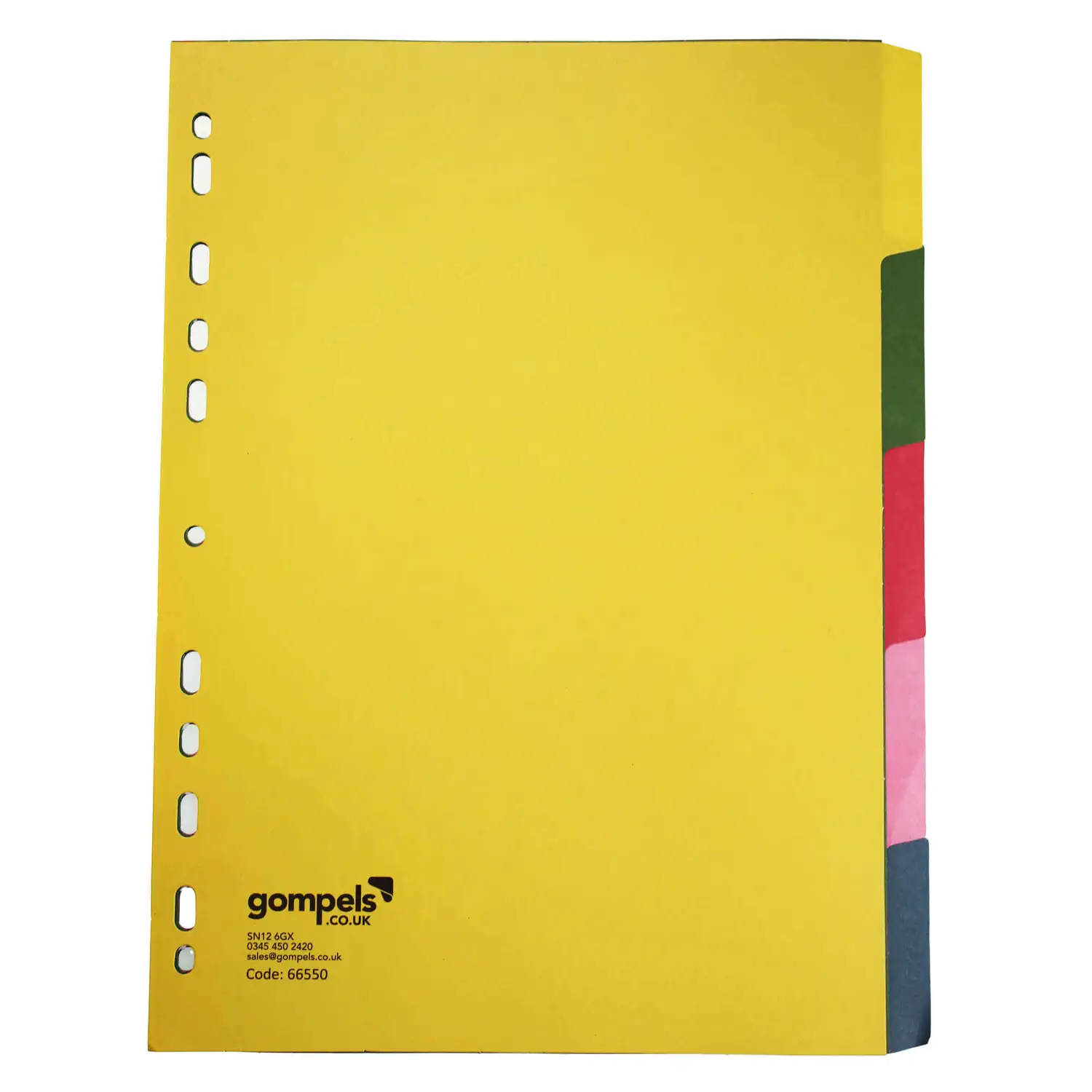Writy A4 Subject Dividers 5 Parts G2p100