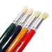 Artyom Round Tip Paint Brush Coloured Handles 4 Pack