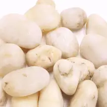 Polished White Stones 1kg