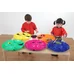 Flower Sorting/Paint Trays Assrtd Colours 6 Pack