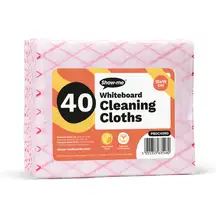 Show Me Whiteboard Cloths Eco 40 Pack